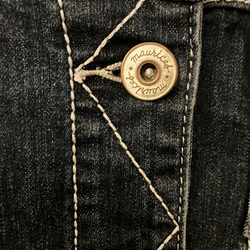Maurices Dark Wash Stretch Denim Jean Jacket XL - Picture 5 of 6